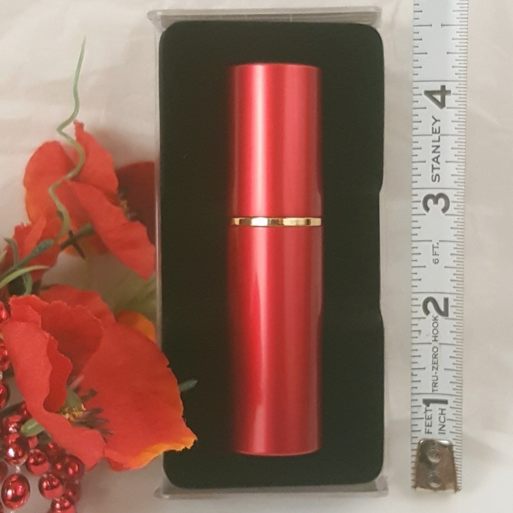Red travel empty perfume sprayer with funnel